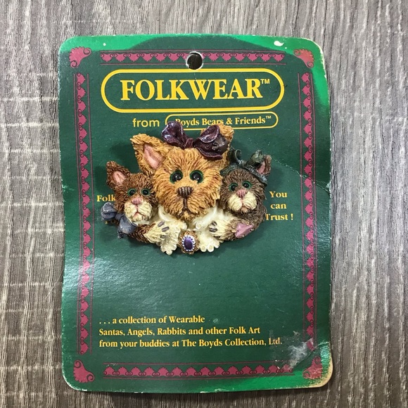 Boyds Bear Folkwear Lot of 3 Vintage Brooches - Picture 2 of 10